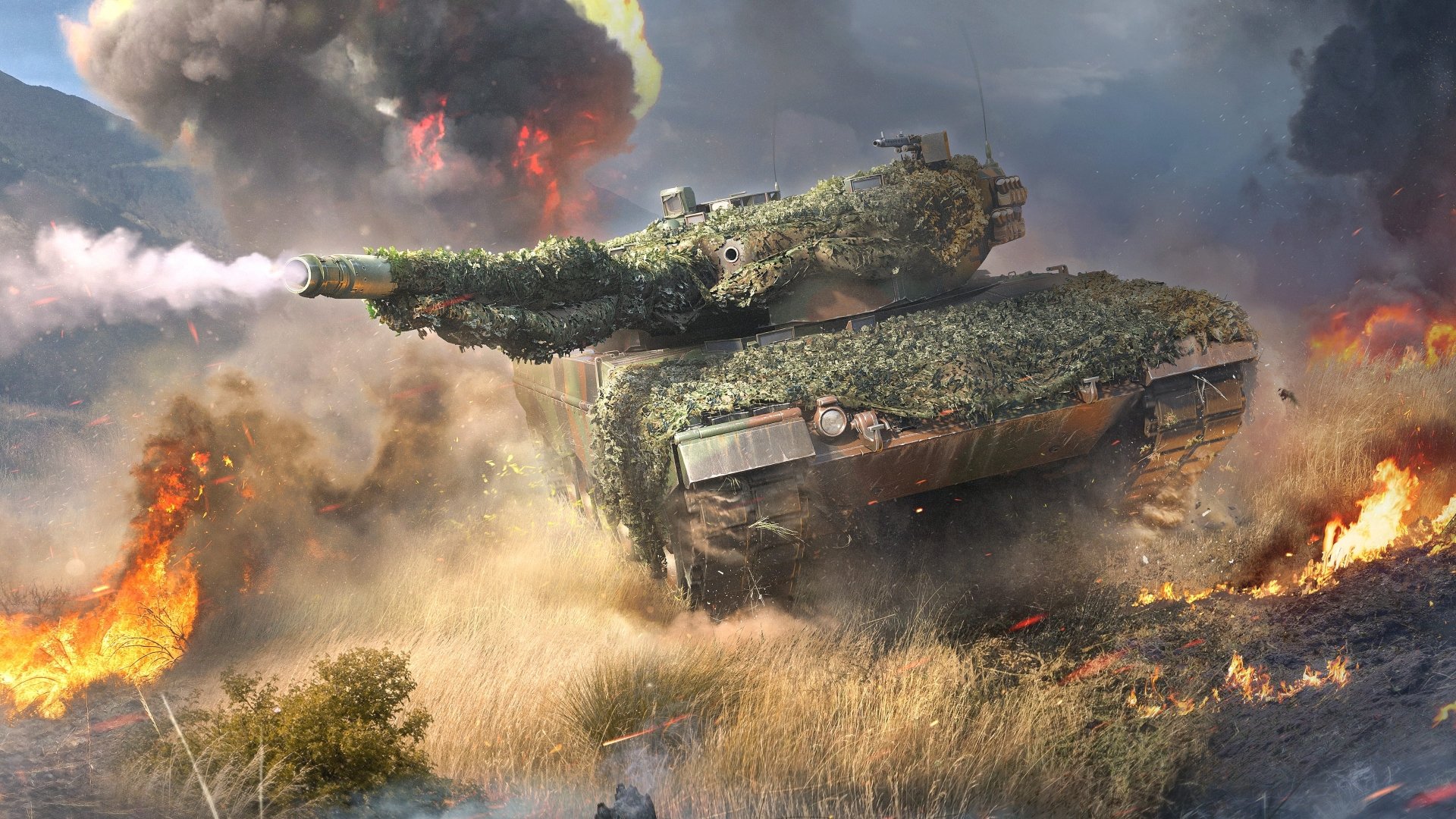 Download Leopard 2 Video Game War Thunder 4k Ultra HD Wallpaper