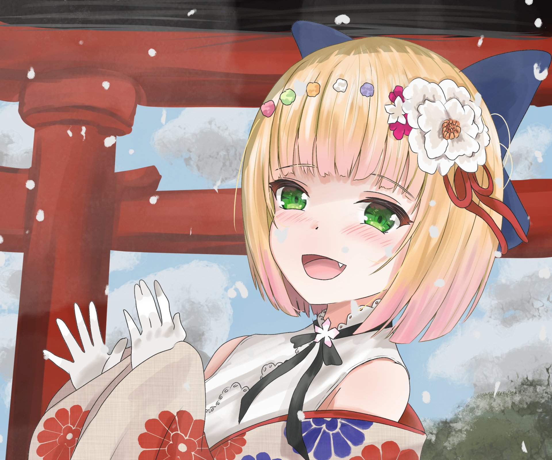 Download Hololive Momosuzu Nene Anime Virtual Youtuber HD Wallpaper by NekoVaro