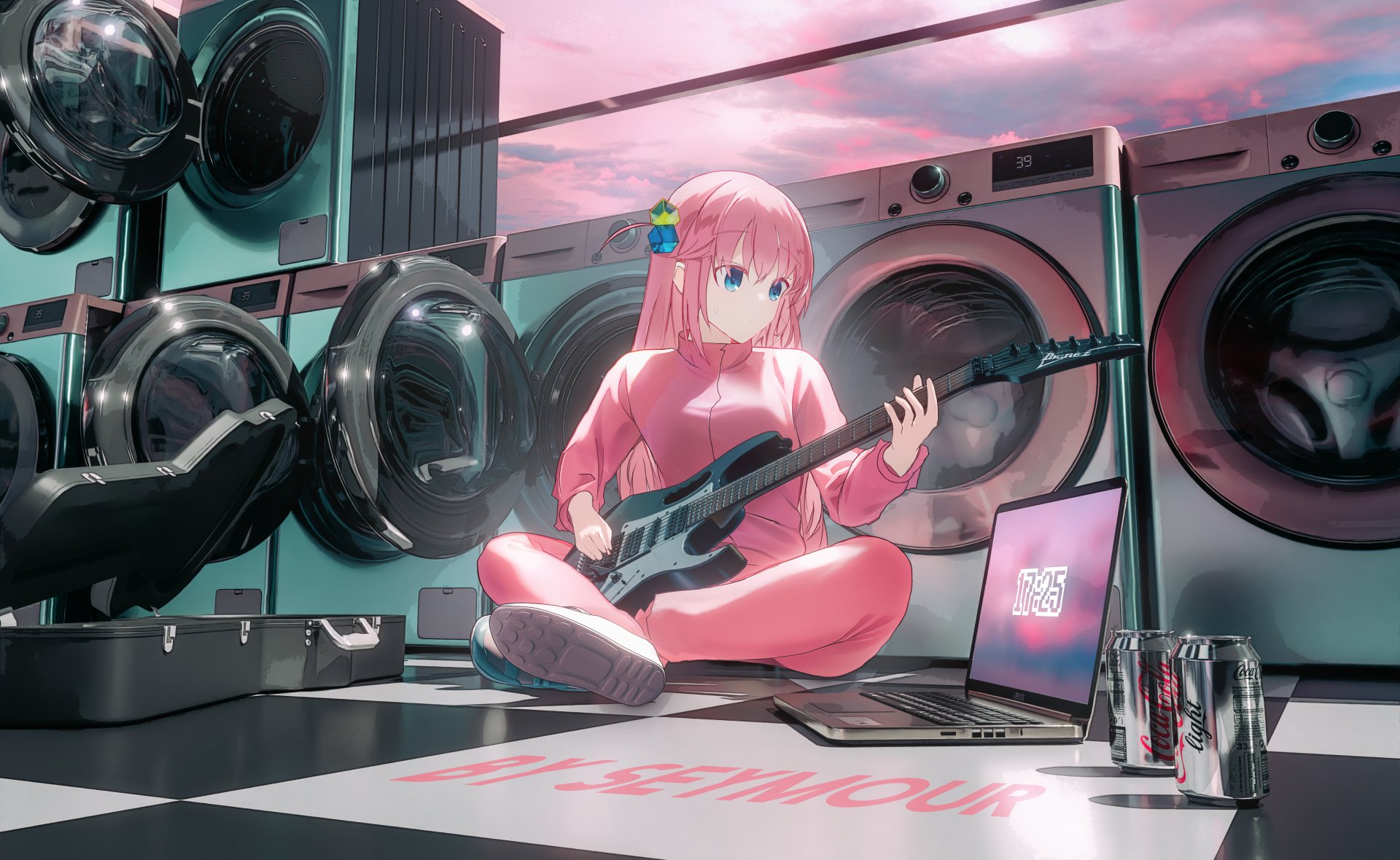 Download Hitori Gotou Anime Bocchi The Rock! 4k Ultra HD Wallpaper