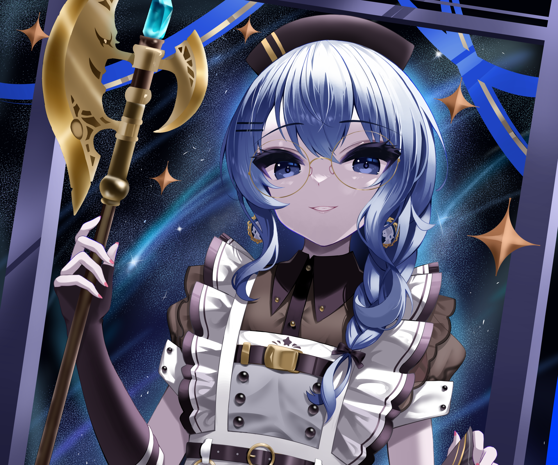 Download Hololive Hoshimachi Suisei Anime Virtual Youtuber 4k Ultra HD Wallpaper by ROiNA