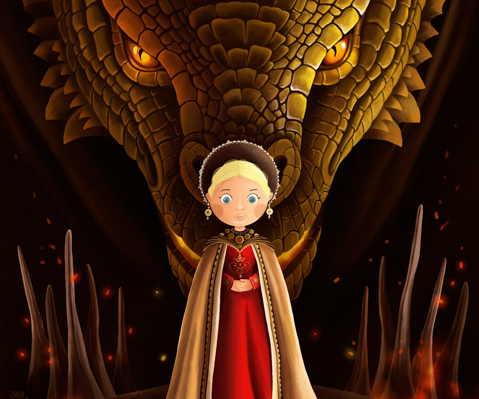 Download Rhaenyra Targaryen TV Show House Of The Dragon HD Wallpaper by Anastasia Skachko
