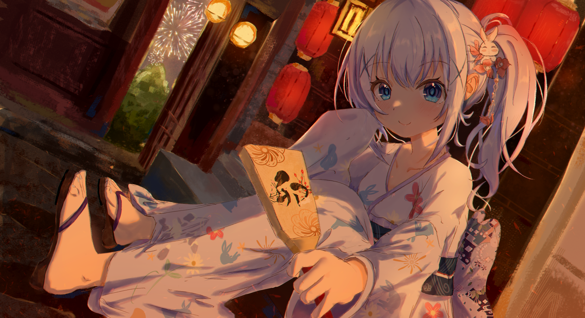 Download Chino Kafū Anime Is The Order A Rabbit HD Wallpaper by Qmqyy