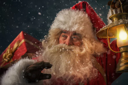 Santa holiday Christmas HD Desktop Wallpaper | Background Image