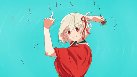 Chisato Nishikigi Anime Lycoris Recoil HD Desktop Wallpaper | Background Image