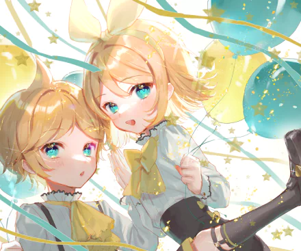  Len Kagamine &amp; Rin Kagamine by Haruoshio