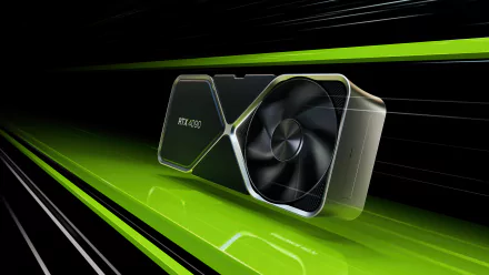A crisp Nvidia-themed HD desktop wallpaper showcasing advanced technology.