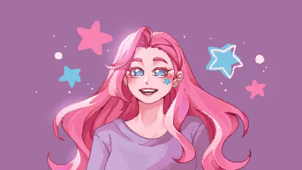  Seraphine in pixel art by Lucie Hu