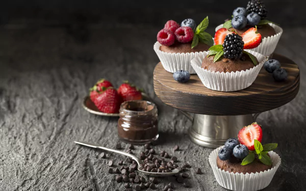 still life food muffin HD Desktop Wallpaper | Background Image