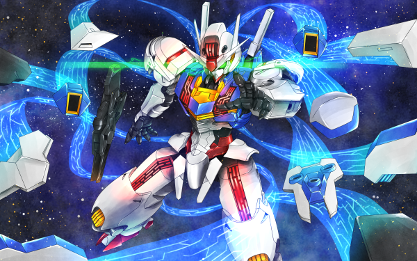 Anime Mobile Suit Gundam: The Witch from Mercury Gundam XVX-016 Gundam Aerial HD Wallpaper | Background Image