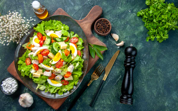 food salad HD Desktop Wallpaper | Background Image