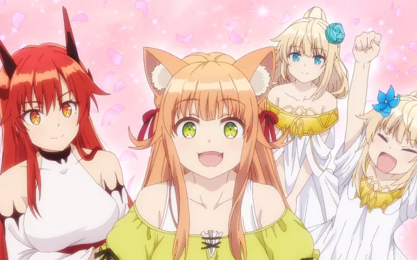 Sora (Beast Tamer) Runa (Beast Tamer) Kanade (Beast Tamer) Tania (Beast Tamer) Anime Beast Tamer HD Desktop Wallpaper | Background Image