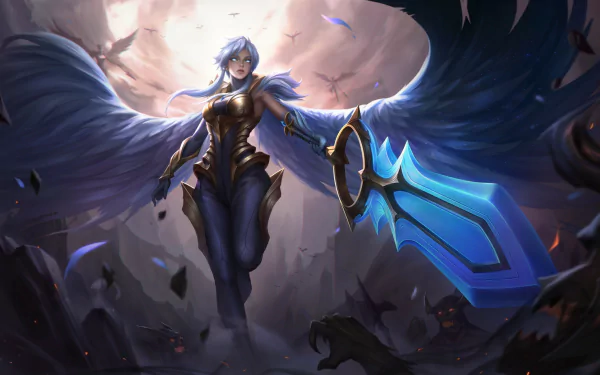 fantasy angel warrior HD Desktop Wallpaper | Background Image