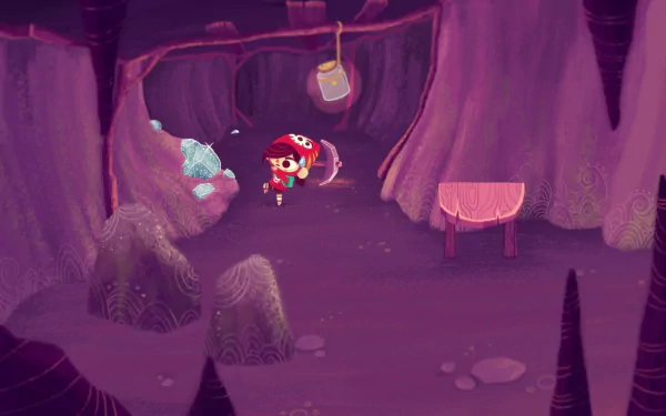 video game Mineko's Night Market HD Desktop Wallpaper | Background Image