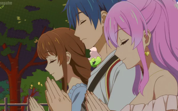 Shiori Sakurazaka Jirou Yakuin Akari Watanabe Anime More than a married couple but not lovers HD Desktop Wallpaper | Background Image