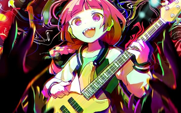 Anime Bocchi the Rock Kikuri Hiroi HD Wallpaper | Background Image