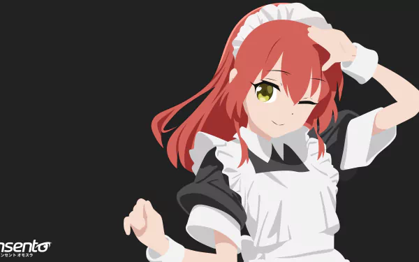 maid Ikuyo Kita Anime Bocchi the Rock! HD Desktop Wallpaper | Background Image