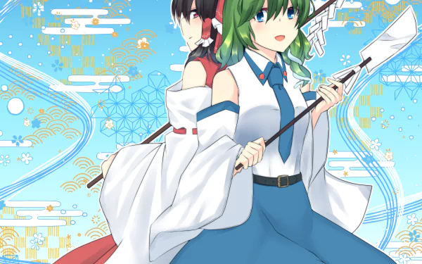  Reimu Hakurei &amp; Sanae Kochiya