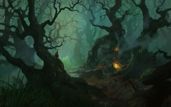 fantasy forest HD Desktop Wallpaper | Background Image