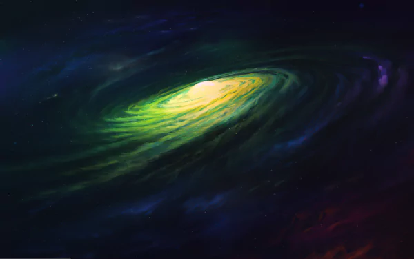 Vibrant Sci-Fi galaxy HD desktop wallpaper and background.