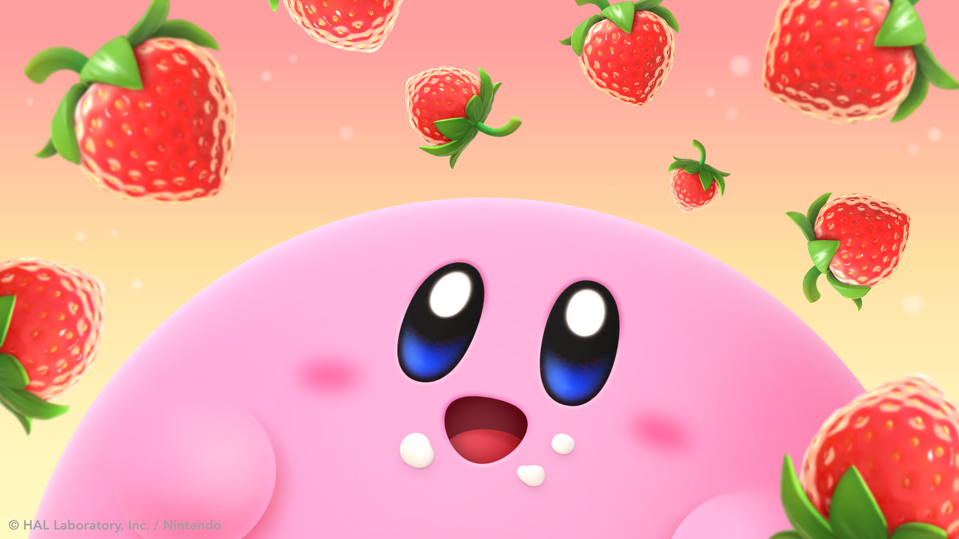 Hình nền HD Kirby\'s Dream Buffet mang đến cho bạn một không gian đầy màu sắc và đáng yêu với các nhân vật trong thế giới Kirby. Sử dụng hình ảnh này để tạo không gian làm việc vui tươi hơn.