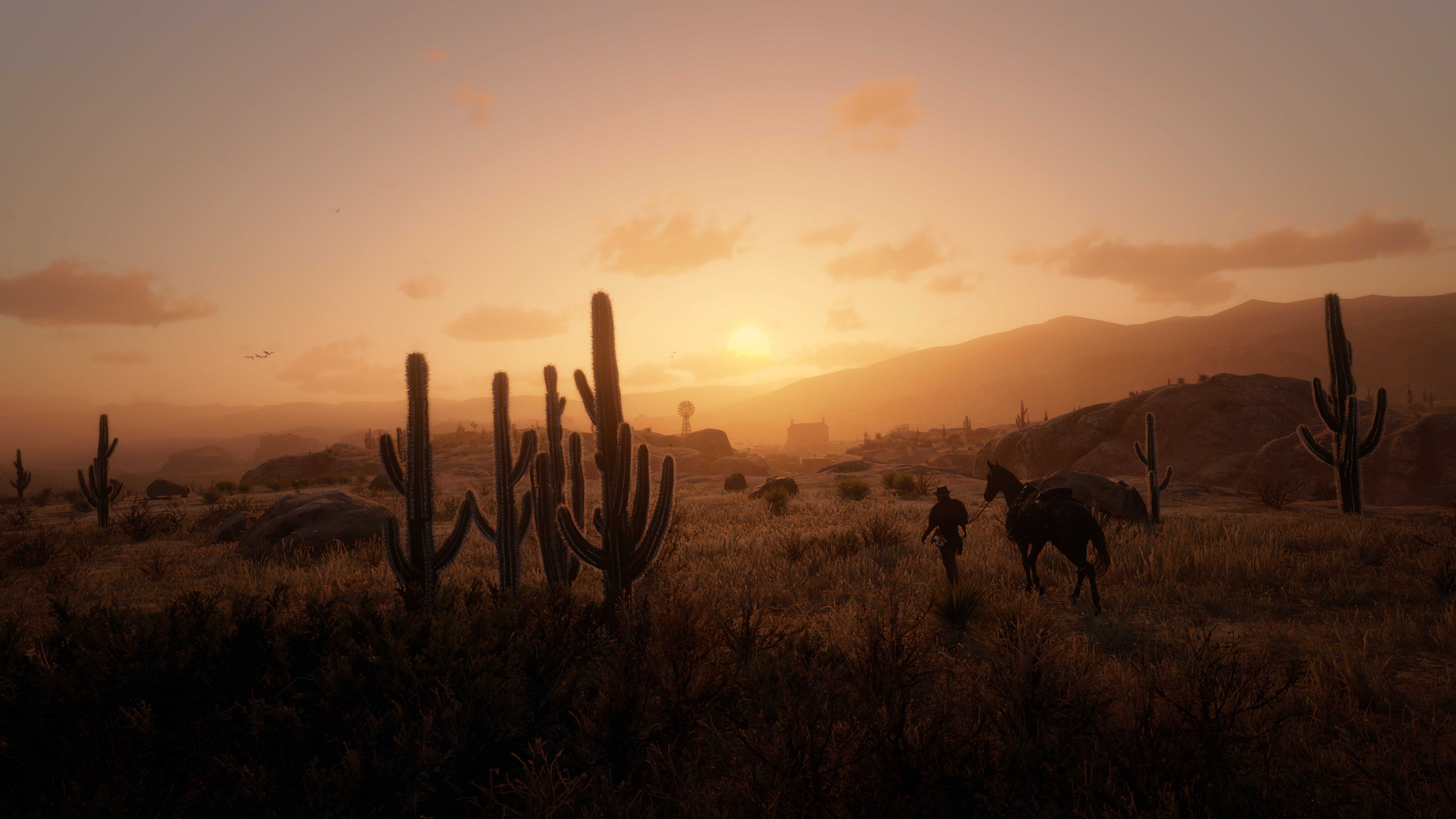 Red Dead Redemption Sunset Desktop Wallpaper - RDR2 Wallpaper