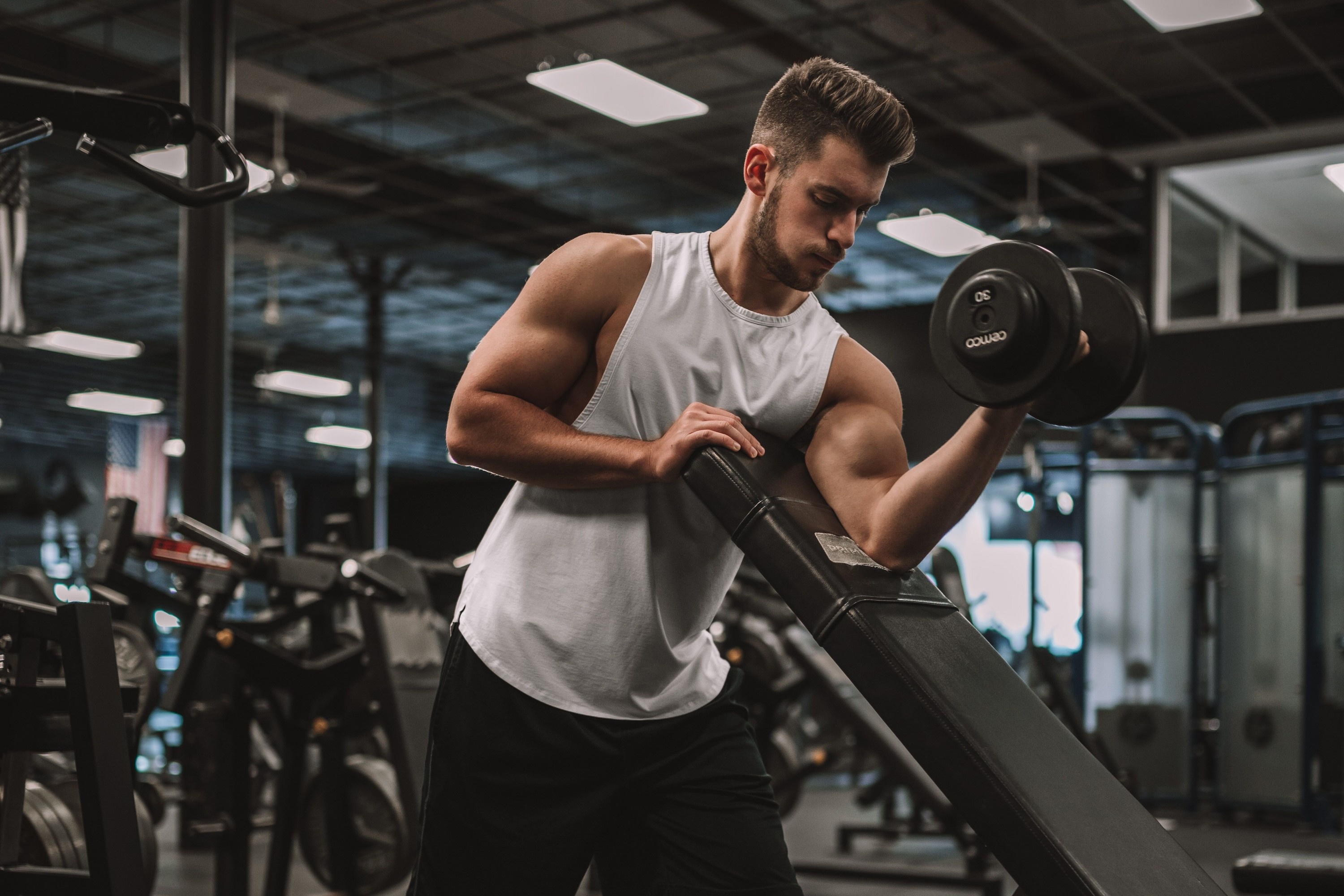 Black Professional Dumbbells For Fitness And Bodybuilding 3d Rendered Image  On Black Background, Dumbbell, Gym Weights, Weight Lifting Background Image  And Wallpaper for Free Download