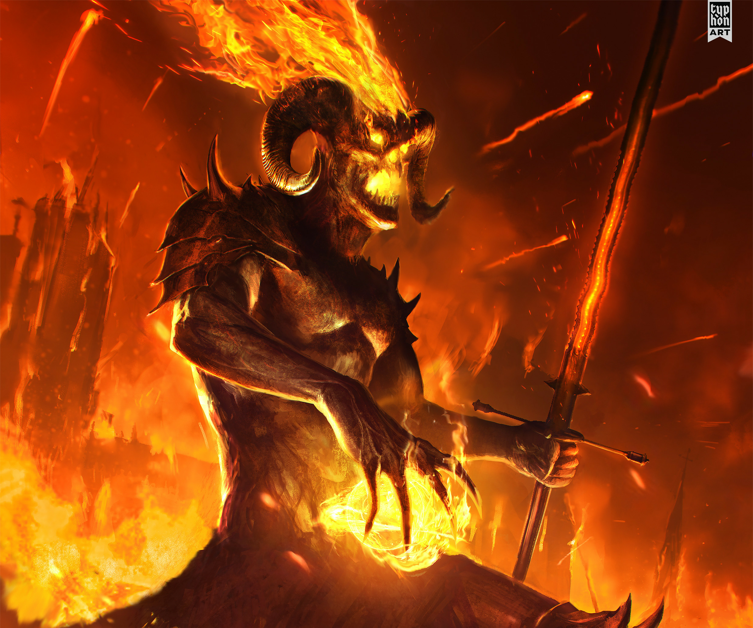 Огненный демон Геншин