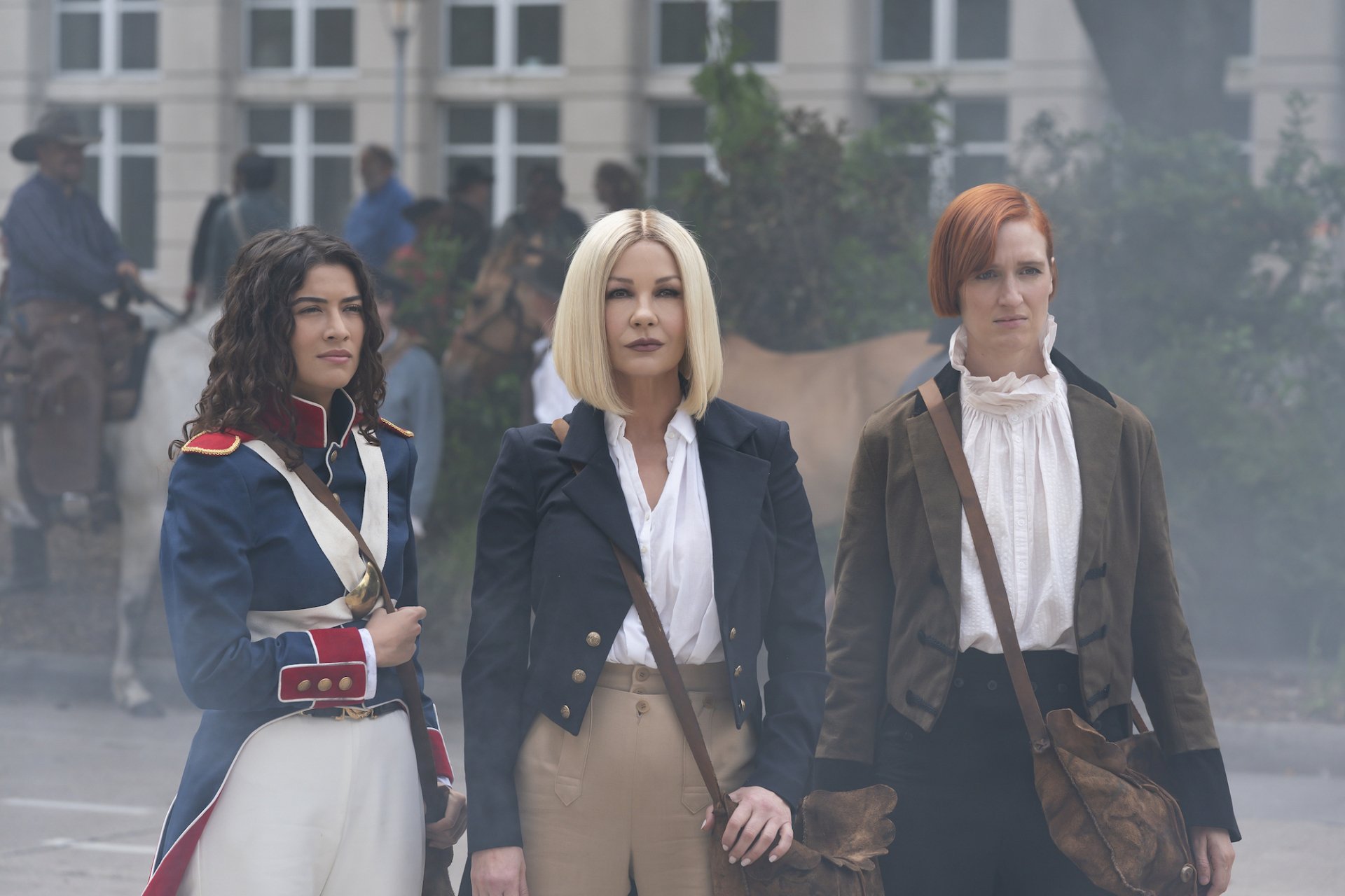 Download BREEDA WOOL Catherine Zeta-Jones ISETTE OLIVERA TV Show National Treasure: Edge Of History HD Wallpaper