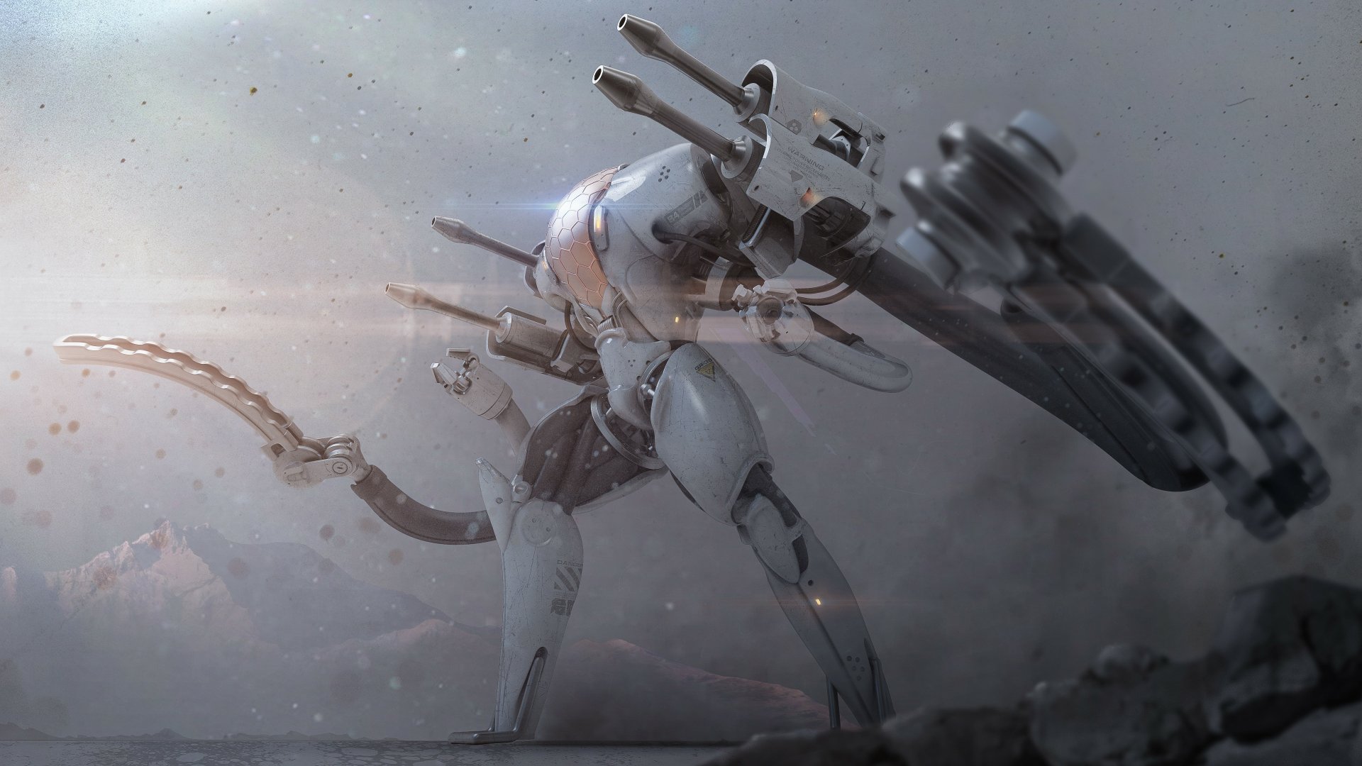 Download Sci Fi Robot 4k Ultra HD Wallpaper by Dan Delion Reyner ...