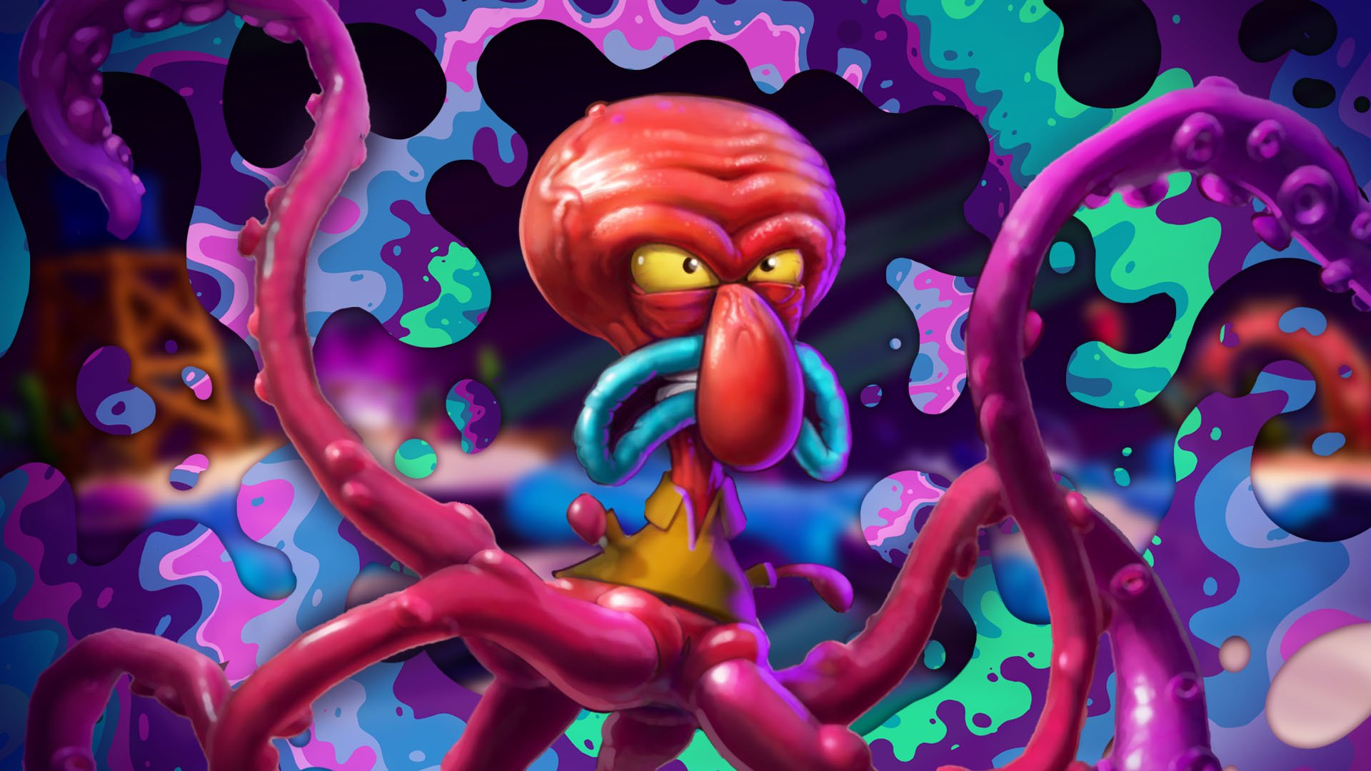 Download Video Game SpongeBob SquarePants: The Cosmic Shake HD Wallpaper
