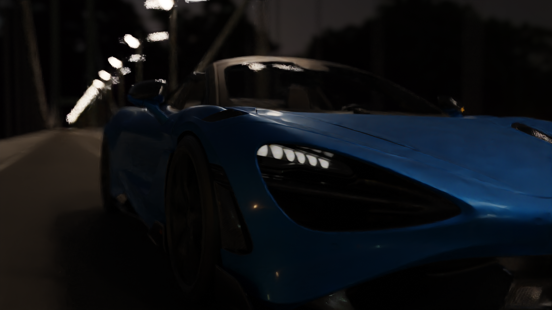 Download McLean Street Light Buggati Lamborghini Car HD Wallpaper