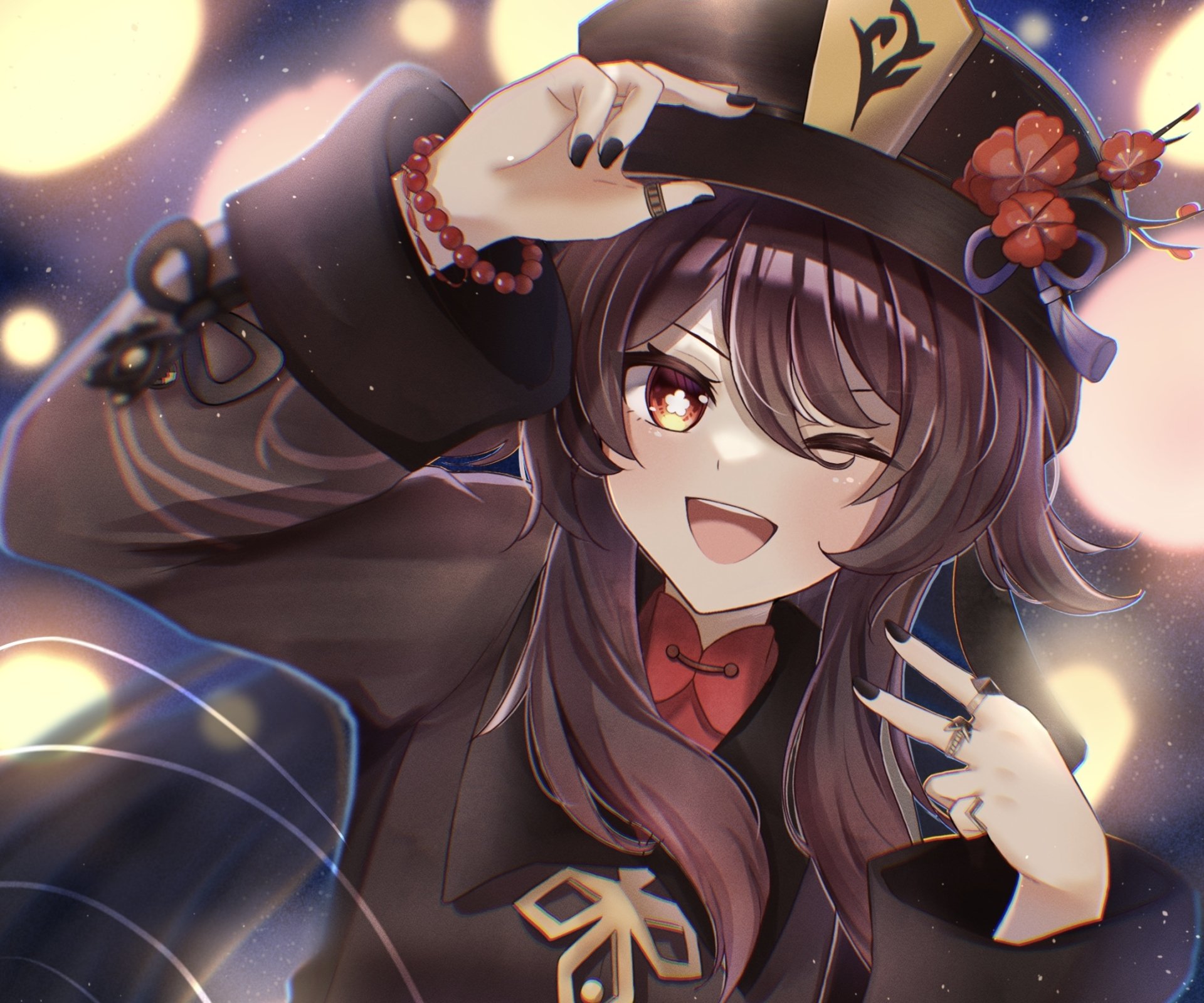 Download Hu Tao Video Game Genshin Impact HD Wallpaper by suzu ka118