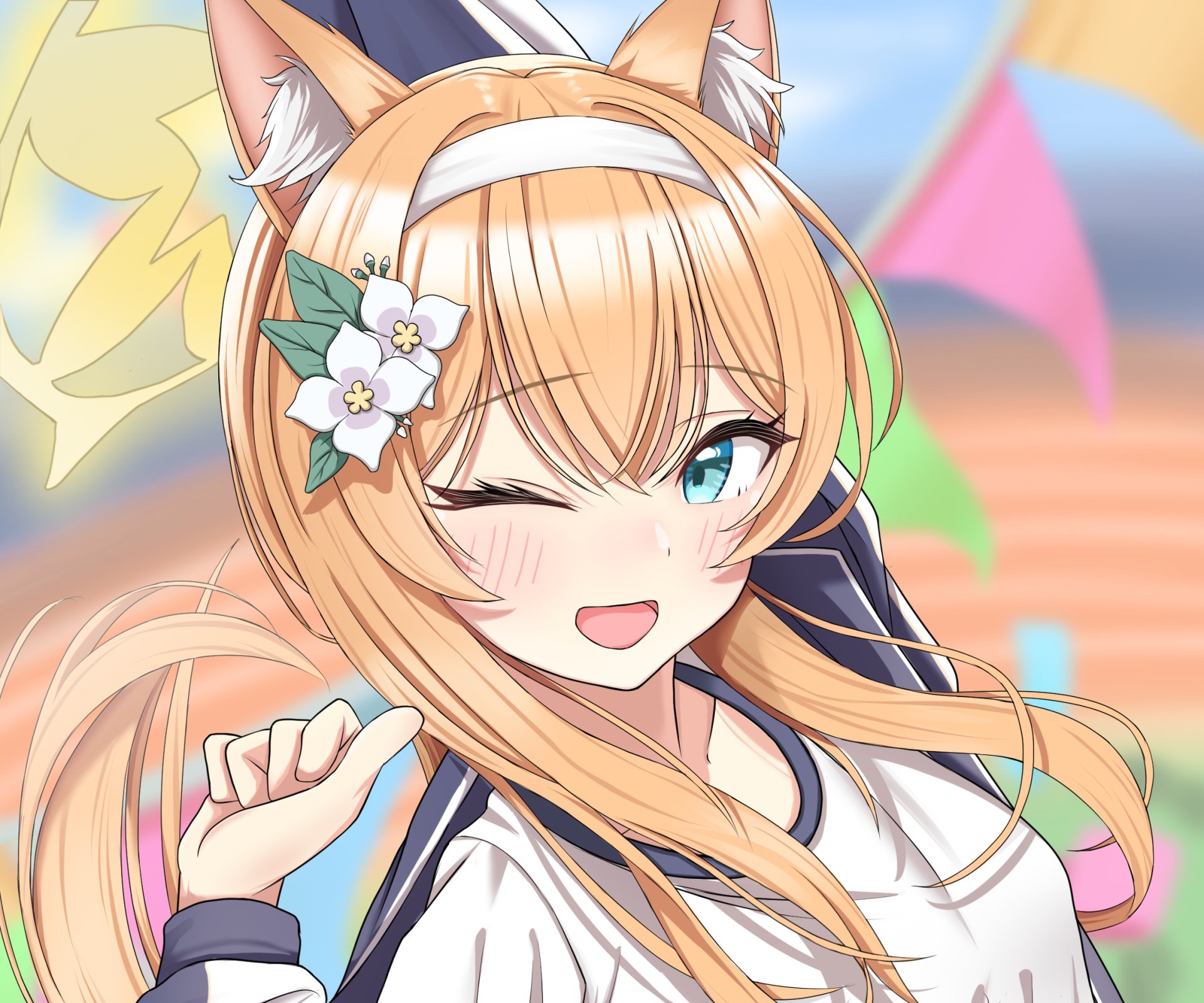 Download Iochi Mari Video Game Blue Archive HD Wallpaper by Akirondo