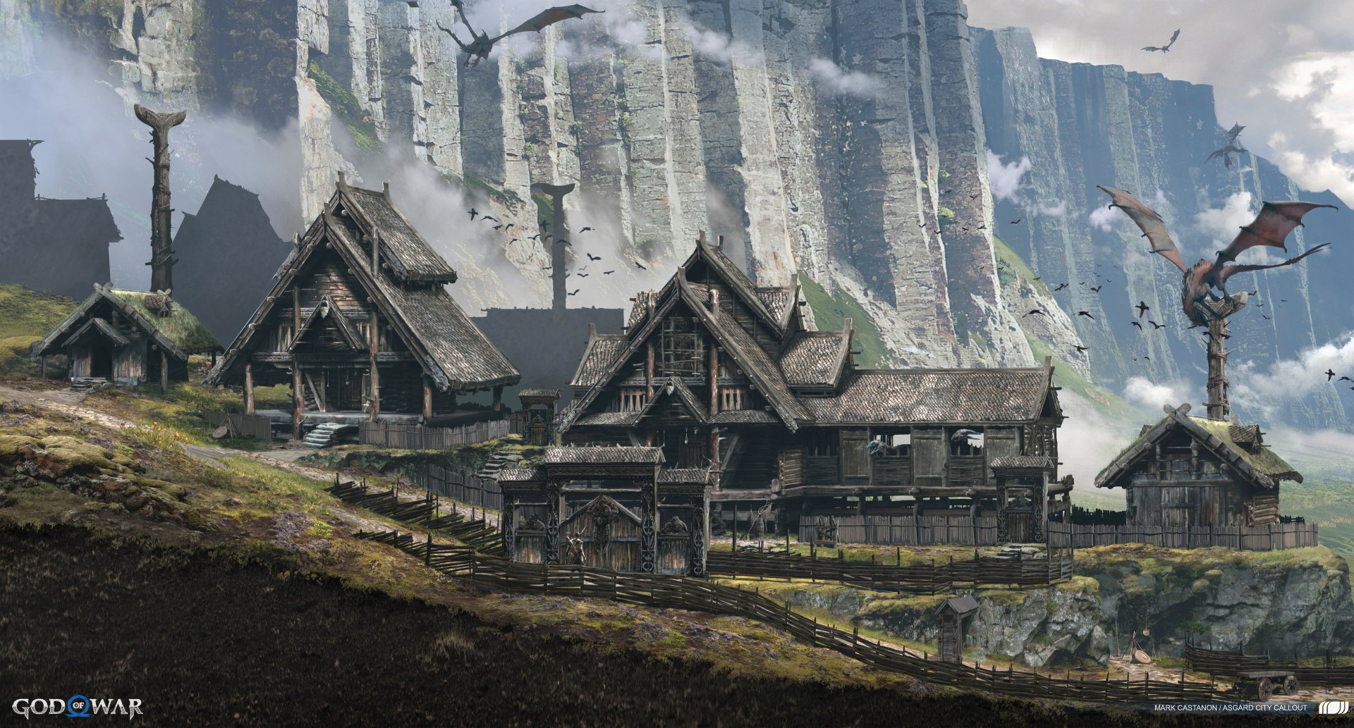 Download Video Game God Of War: Ragnarök HD Wallpaper by Mark Castanon