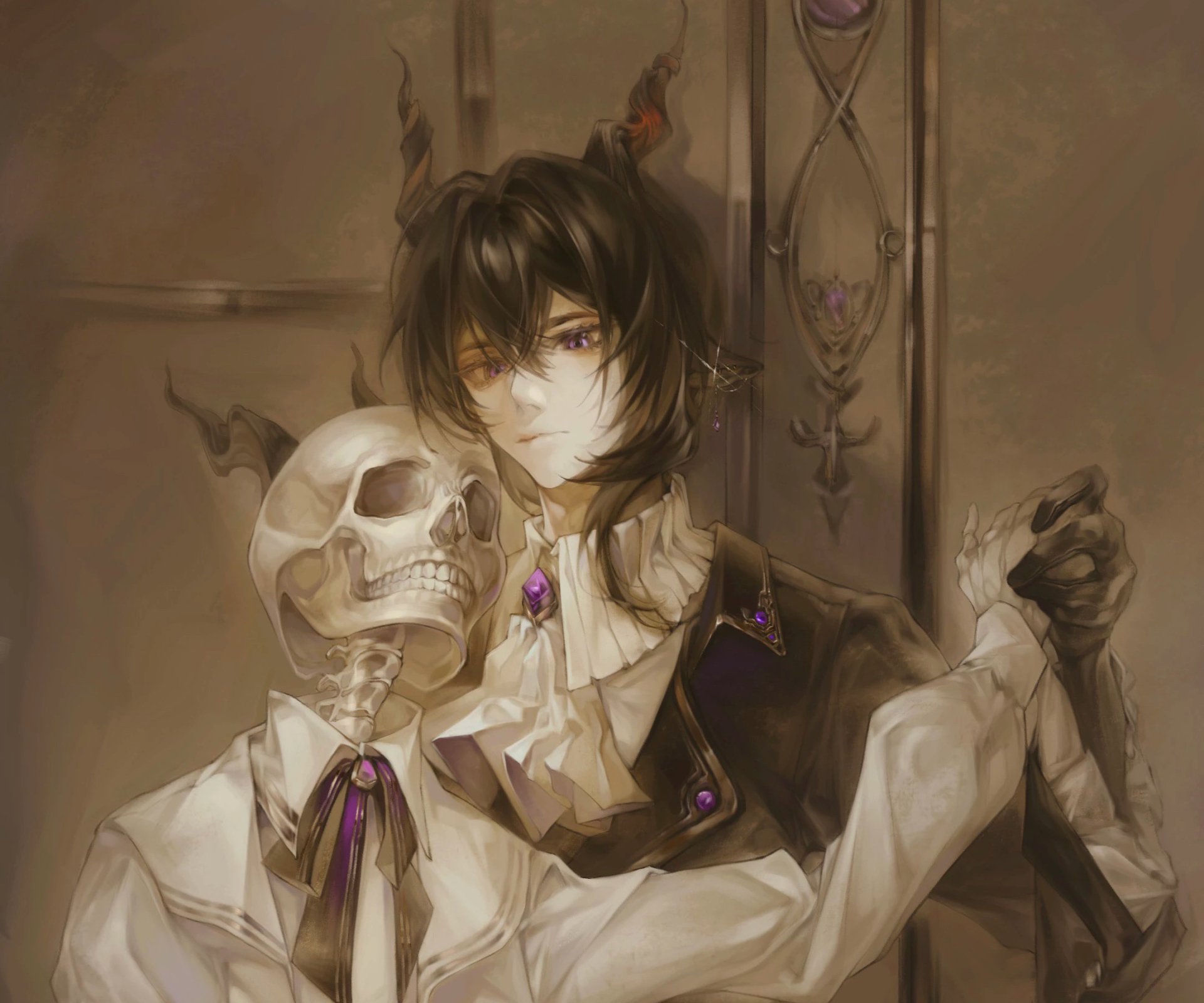 Download Ebenholz (Arknights) Video Game Arknights HD Wallpaper by shimiru