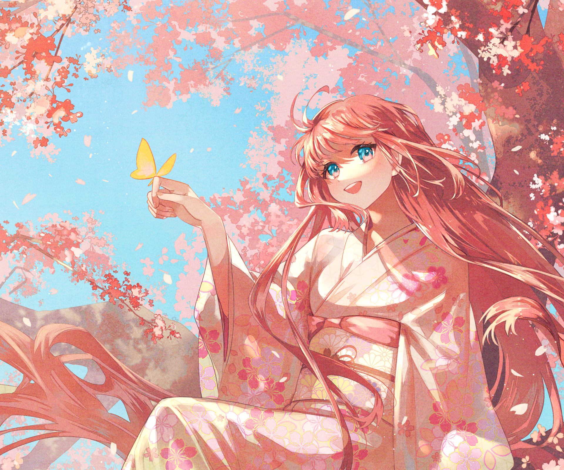 Sakura Path wallpaper