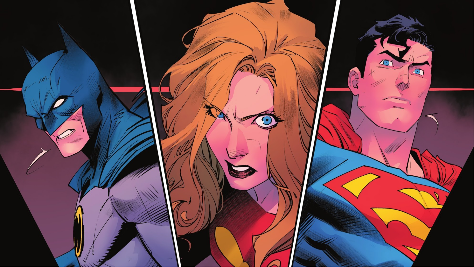 Download Superman Batman Supergirl Comic Batman/Superman HD Wallpaper by Dan Mora