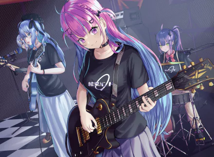 Minato Aqua Hoshimachi Suisei Amane Kanata Anime Virtual Youtuber HD Desktop Wallpaper | Background Image