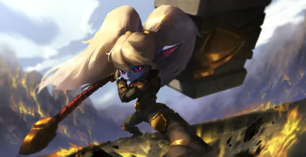 Poppy (League Of Legends) video game League Of Legends HD Desktop Wallpaper | Background Image