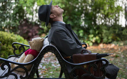 Winnie the Pooh Ewan McGregor movie Christopher Robin HD Desktop Wallpaper | Background Image
