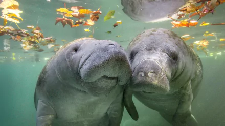  Manatees, Crystal River, Florida