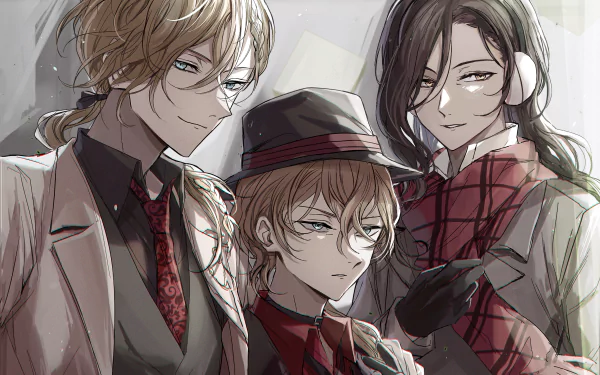 Arthur Rimbaud (Bungo Stray Dogs) Chuya Nakahara Paul Verlaine (Bungo Stray Dogs) Anime Bungou Stray Dogs HD Desktop Wallpaper | Background Image