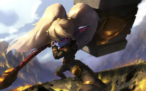 Poppy (League Of Legends) video game League Of Legends HD Desktop Wallpaper | Background Image