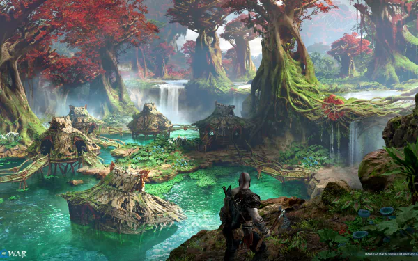 video game God of War: Ragnarök HD Desktop Wallpaper | Background Image