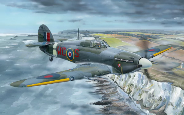 military Hawker Hurricane HD Desktop Wallpaper | Background Image