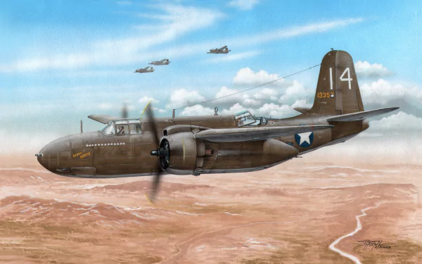 military Douglas A-20 Havoc HD Desktop Wallpaper | Background Image