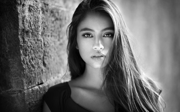 Women Model Black & White HD Wallpaper | Background Image