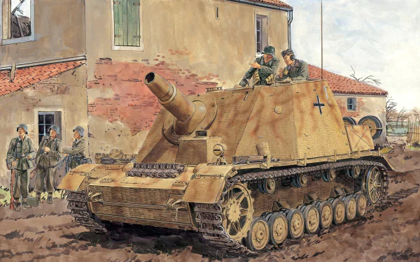 Self-propelled Artillery military vehicle HD Desktop Wallpaper | Background Image