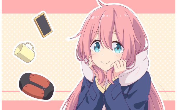 Anime Laid-Back Camp Nadeshiko Kagamihara HD Wallpaper | Background Image