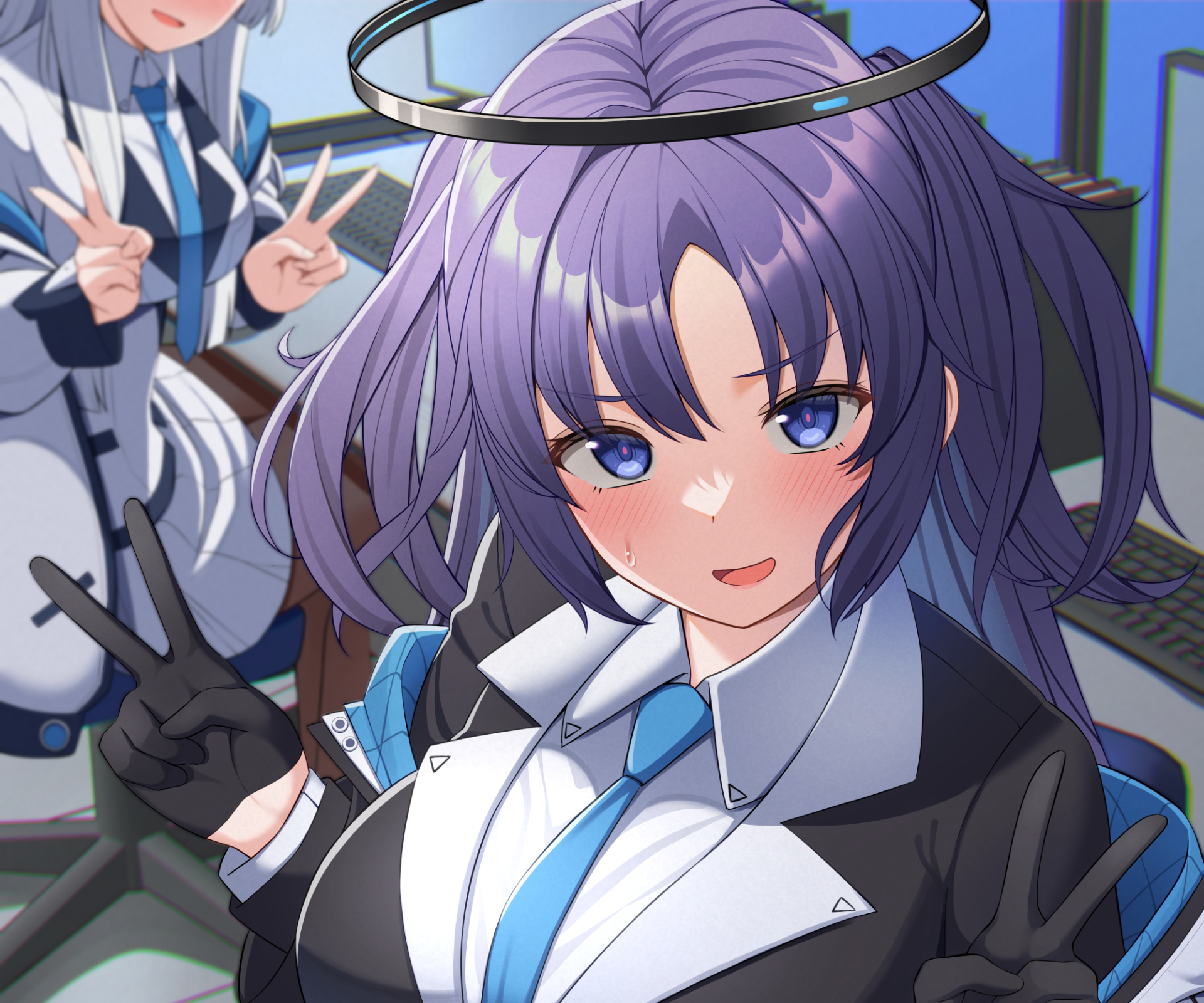 Download Hayase Yuuka Video Game Blue Archive HD Wallpaper by nekojima2142